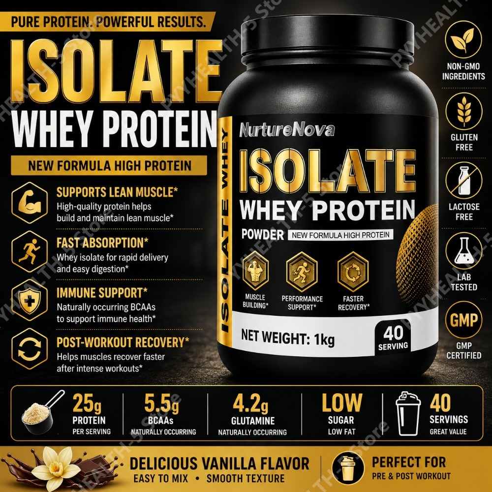 Fitness Nutrition Protein - Isolate Whey Protein Powder 1kg High
