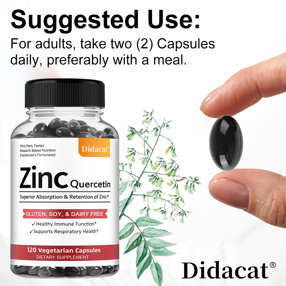 Quercetin & Zinc Vegetarian Ca - огляд і ціна Nutrition Zinc