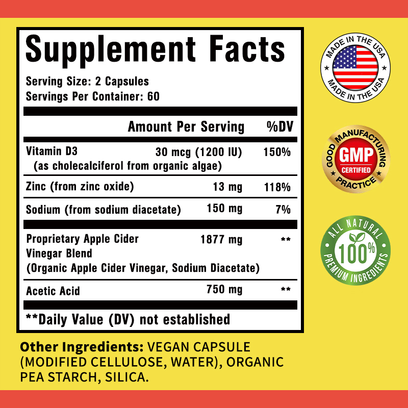 Apple Cider Vinegar Supplement - огляд і ціна Nutrition Zinc