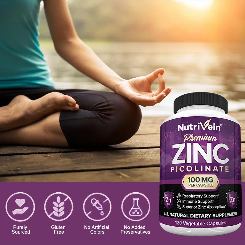 Premium Zinc Picolinate 100mg  - огляд і ціна Nutrition Zinc