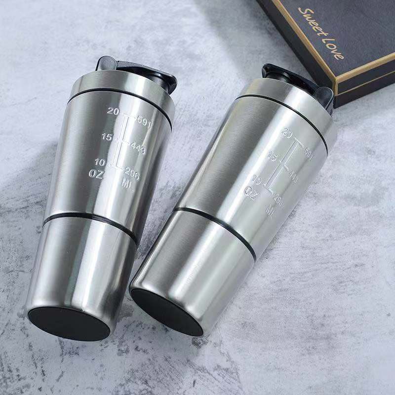 Stainless Steel Protein Shaker - огляд і ціна Fitness Nutrition Protein