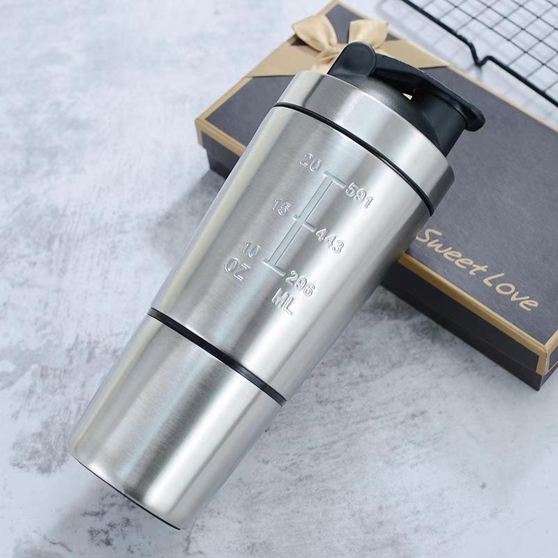 Stainless Steel Protein Shaker - огляд і ціна Fitness Nutrition Protein