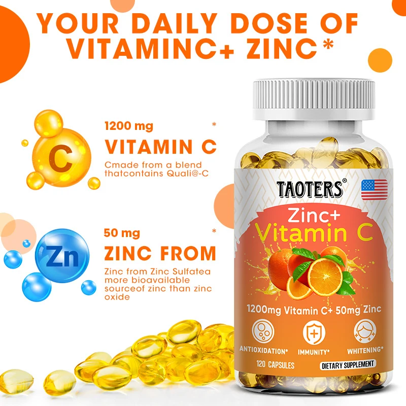 Taoters Vitamin C + Zinc Suppl - огляд і ціна Nutrition Zinc