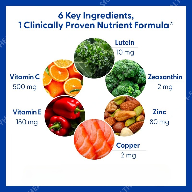 AREDS 2 Eye Vitamins Lutein an - огляд і ціна Nutrition Zinc