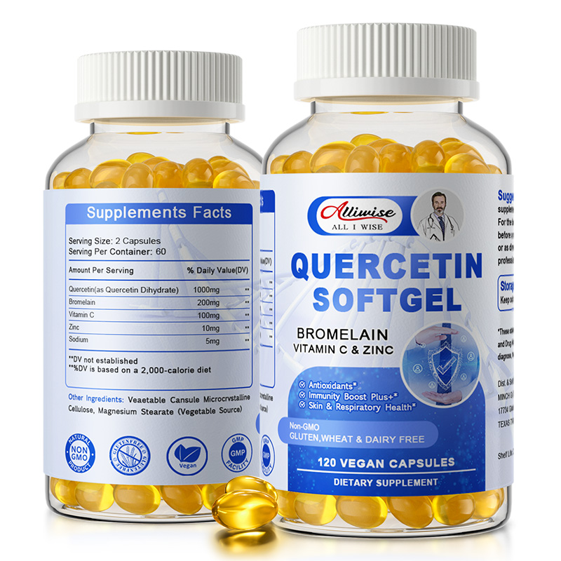Alliwise Quercetin Softgel wit - огляд і ціна Nutrition Zinc