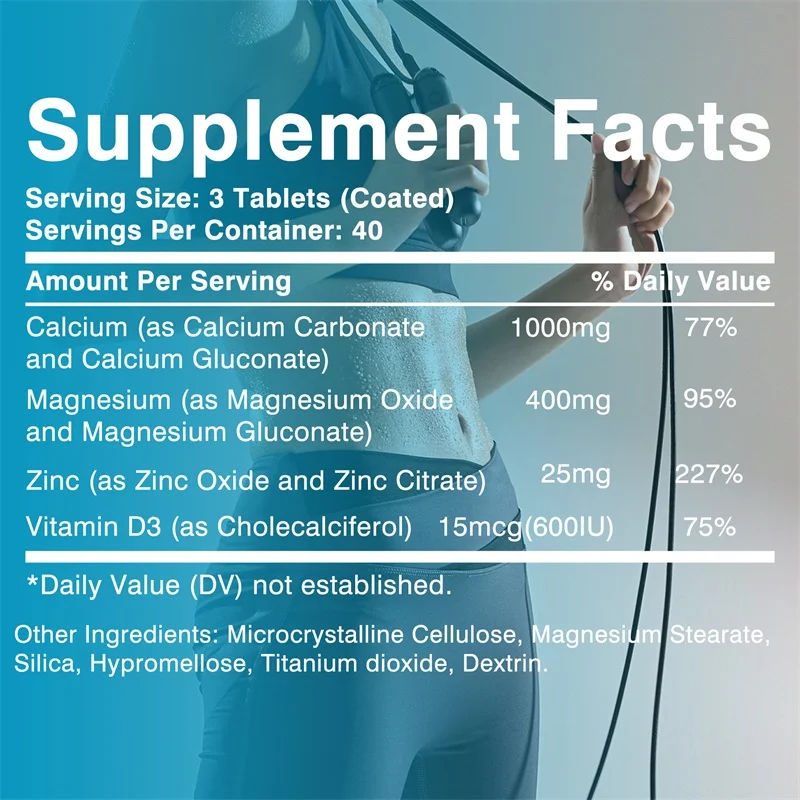Calcium Magnesium Zinc Vitamin - огляд і ціна Nutrition Zinc