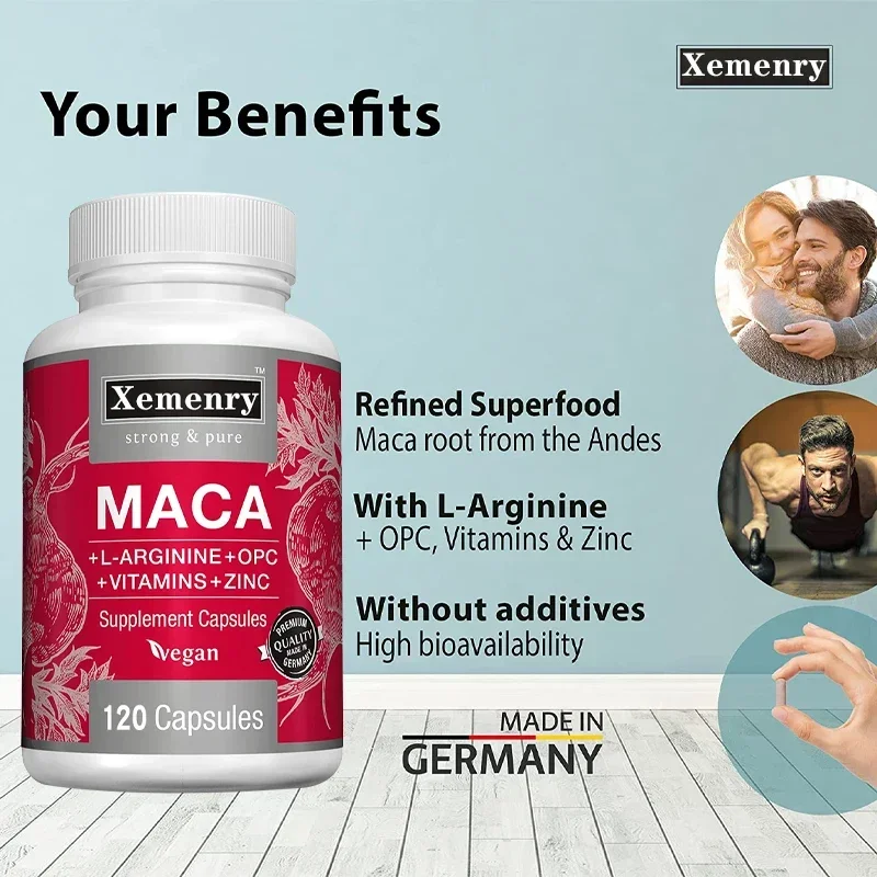 Maca Root Capsules + L-Arginin - огляд і ціна Nutrition Zinc